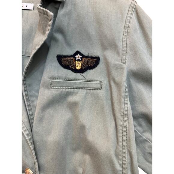 CABI Women's Green Military Army Double Breasted Jacket Coat Size Large - Picture 3 of 7